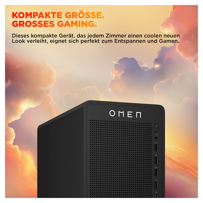 HP OMEN 16L TG03-0451ng Gaming Desktop RYZ5-8400F/16GB/512SSD/RTX5050/noOS