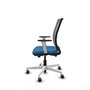 PIQUERAS Y CRESPO Silla de oficina Haches con mecanismo Sincro/Traslack Azul claro y Gris