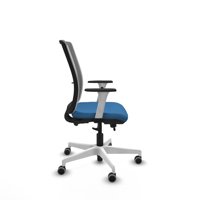 PIQUERAS Y CRESPO Silla de oficina Haches con mecanismo Sincro/Traslack Azul claro y Gris