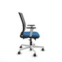 PIQUERAS Y CRESPO Silla de oficina Haches con mecanismo Sincro/Traslack Azul claro y Gris