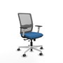 PIQUERAS Y CRESPO Silla de oficina Haches con mecanismo Sincro/Traslack Azul claro y Gris