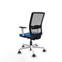 PIQUERAS Y CRESPO Silla de oficina Haches con mecanismo Sincro/Traslack Azul claro y Gris