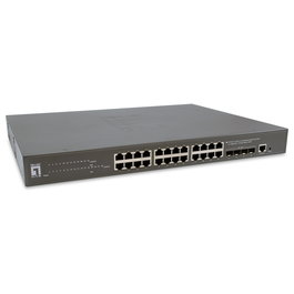 Level One GTP-2871 Switch 24x PoE+ Gigabit Ethernet 4x 10GSFP+ 19" 400W Gestionado L3
