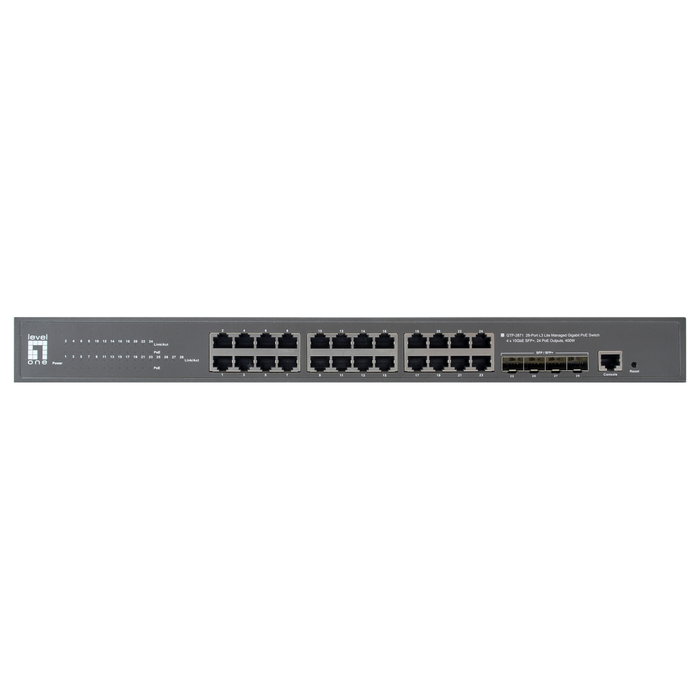 Level One GTP-2871 Switch 24x PoE+ 4x10GSFP+ Level One GTP-2871 Switch 24x PoE+ 4x10GSFP+