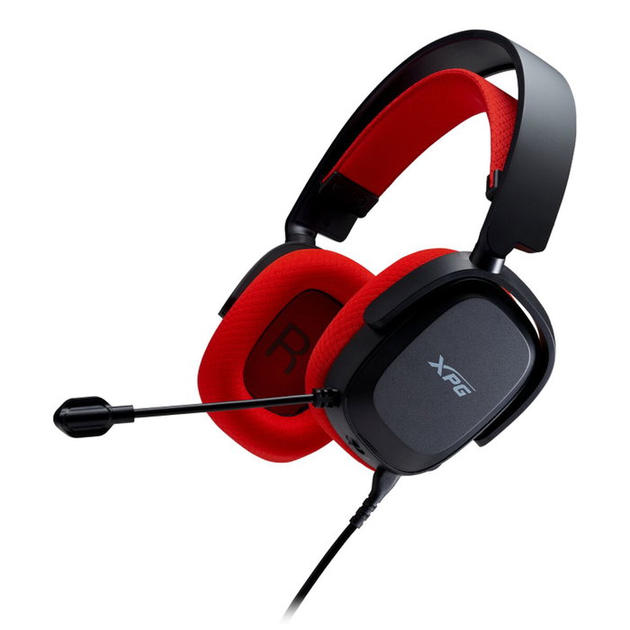 XPG PRECOG STUDIO Gaming-Headset Negro y Rojo con ESS USB-C DAC and 4,4 mm Balanced Connector
