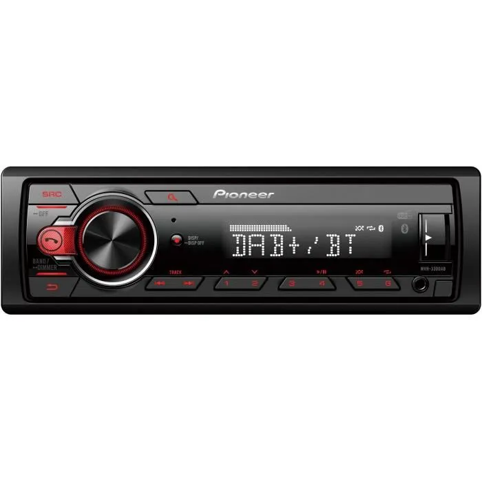 Pioneer MVH-330DAB Autorradio con USB, DAB+, AUX y Bluetooth