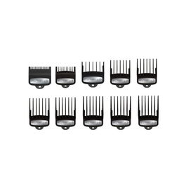 Wahl Bolsa Peines Premium con 10 Peines y Clip de Metal para Máquinas de Vibrador