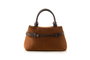 Vince Camuto Bolso de Mano Vittoria Mini - Suede Brown Marrón Piel de Polivinilo Elegante Versátil
