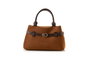 Vince Camuto Bolso de Mano Vittoria Mini - Suede Brown Marrón Piel de Polivinilo Elegante Versátil