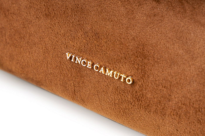 Vince Camuto Bolso de Mano Vittoria Mini - Suede Brown Marrón Piel de Polivinilo Elegante Versátil Vince Camuto Bolso de Mano Vittoria Mini - Suede Brown Marrón Piel de Polivinilo Elegante Versátil