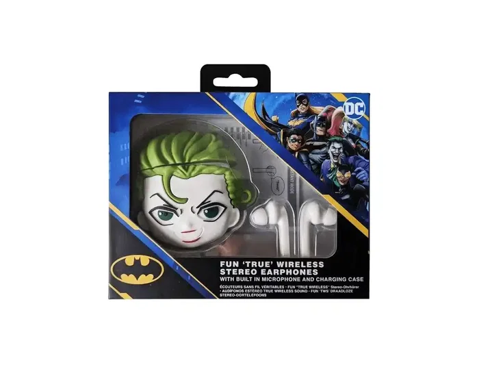 Wondee Auriculares Inalámbricos Bluetooth Batman The Joker, Oficial Warner Bros., Alta Calidad de Sonido, Hasta 6h Autonomía, Carga Rápida