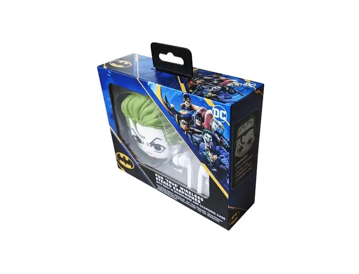 Wondee Auriculares Inalámbricos Bluetooth Batman The Joker, Oficial Warner Bros., Alta Calidad de Sonido, Hasta 6h Autonomía, Carga Rápida