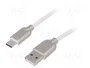 Gembird Cable USB 2.0 de USB A a USB C, 2 m, Blanco