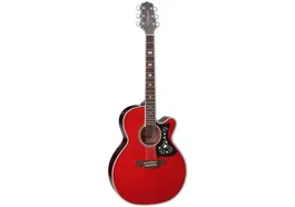Takamine Gn75 Guitarra Acústica Eléctrica Auditorium Cutaway con pastilla, Rojo Traslúcido