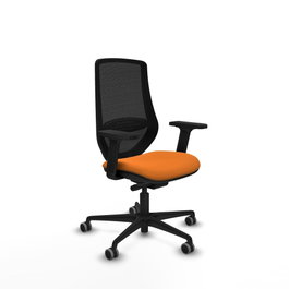 PIQUERAS Y CRESPO Silla de oficina Mardos Naranja/Negro