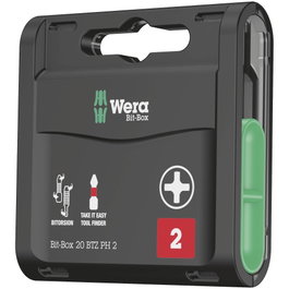 Wera Bit-Box 20 BTZ PH Juego de puntas Phillips