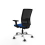 PIQUERAS Y CRESPO Silla de oficina Haches con mecanismo Sincro/Traslack Azul y Negro
