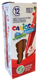 Carioca Rotulador Jumbo Punta Maxi Marrón Caja 12 Unidades
