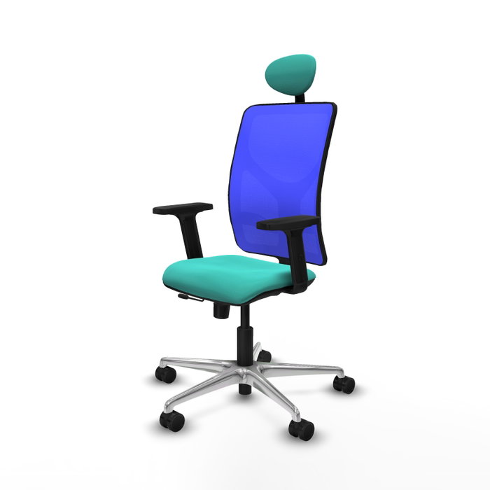 PIQUERAS Y CRESPO Silla de oficina Motilla con mecanismo Sincro/Traslack, Azul y Turquesa PIQUERAS Y CRESPO Silla de oficina Motilla con mecanismo Sincro/Traslack, Azul y Turquesa