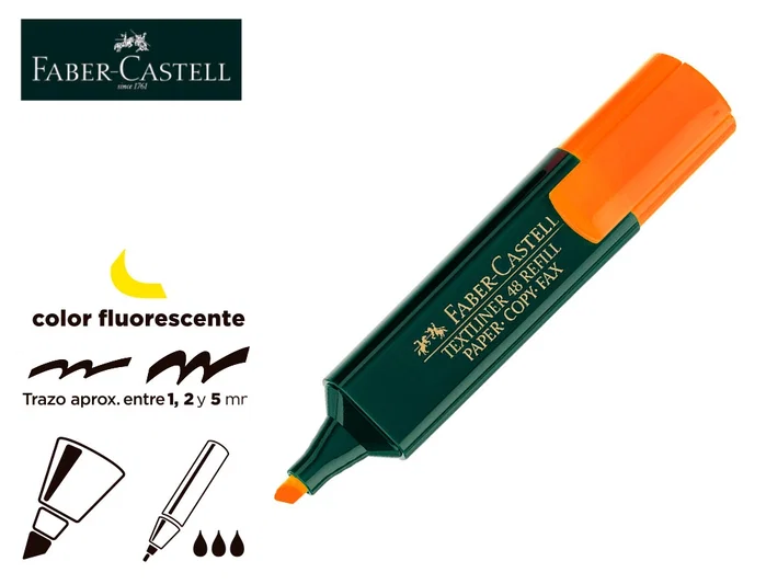 Faber Castell Textliner 48 Marcador Fluorescente Naranja (Set de 10) Faber Castell Textliner 48 Marcador Fluorescente Naranja (Set de 10)