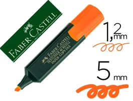 Faber castell Rotulador Textliner 48 Fluorescente Naranja Trazo 1-5 mm