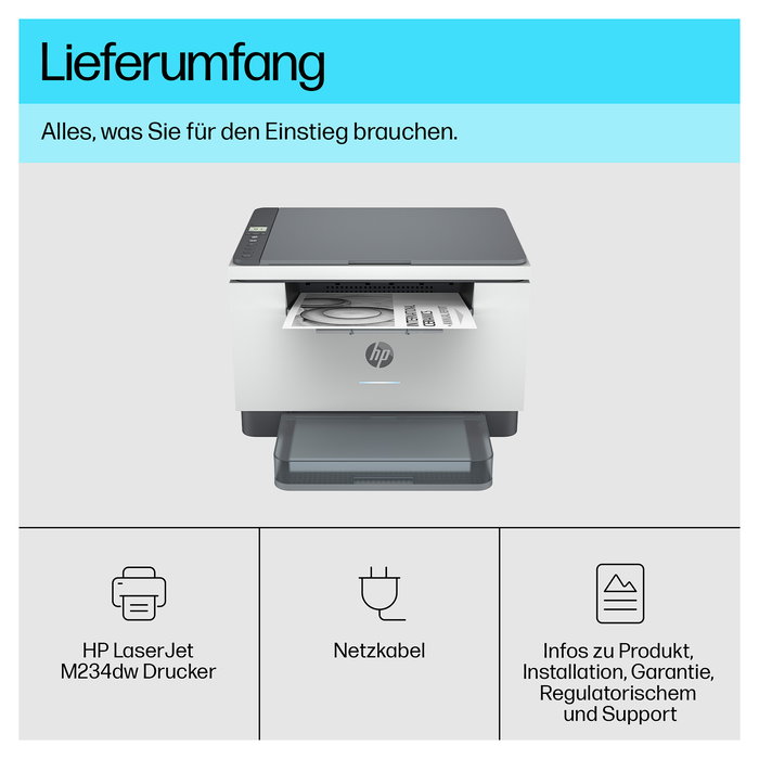 HP LaserJet M234dw Impresora Láser Blanco y Negro 3en1 A4 con LAN y WLAN