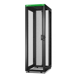 APC Easy Rack 42U Rack o Bastidor Independiente Negro, Tipo Abierto, Capacidad 1199.75 kg, Patas Ajustables, Ruedas