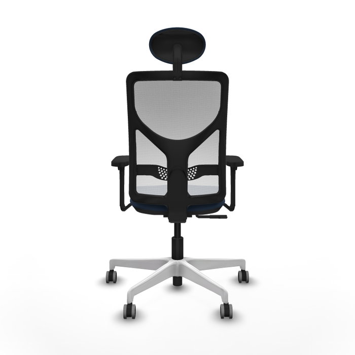PIQUERAS Y CRESPO Silla de oficina Motilla con mecanismo Sincro, Azul marino y Blanco PIQUERAS Y CRESPO Silla de oficina Motilla con mecanismo Sincro, Azul marino y Blanco