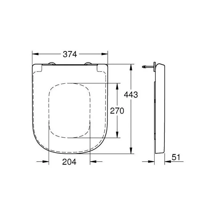 Grohe AAANO72468 Asiento de Inodoro con Cierre Suave en Cerámica