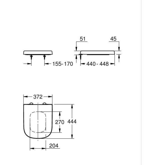 Grohe AAANO72468 Asiento de Inodoro con Cierre Suave en Cerámica