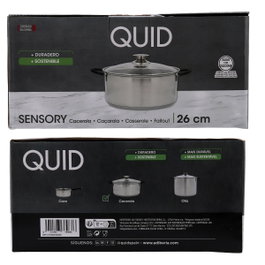 Quid Cacerola Sensory de Acero Inoxidable 26 cm - 6,2 L