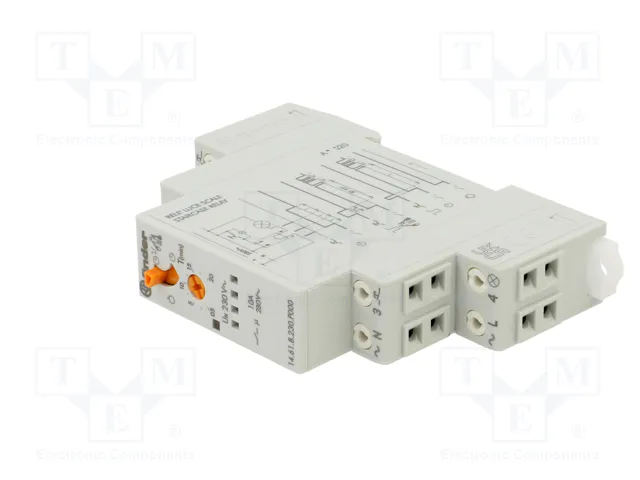 Finder 14618230P000 Interruptor de escalera con terminales Push In