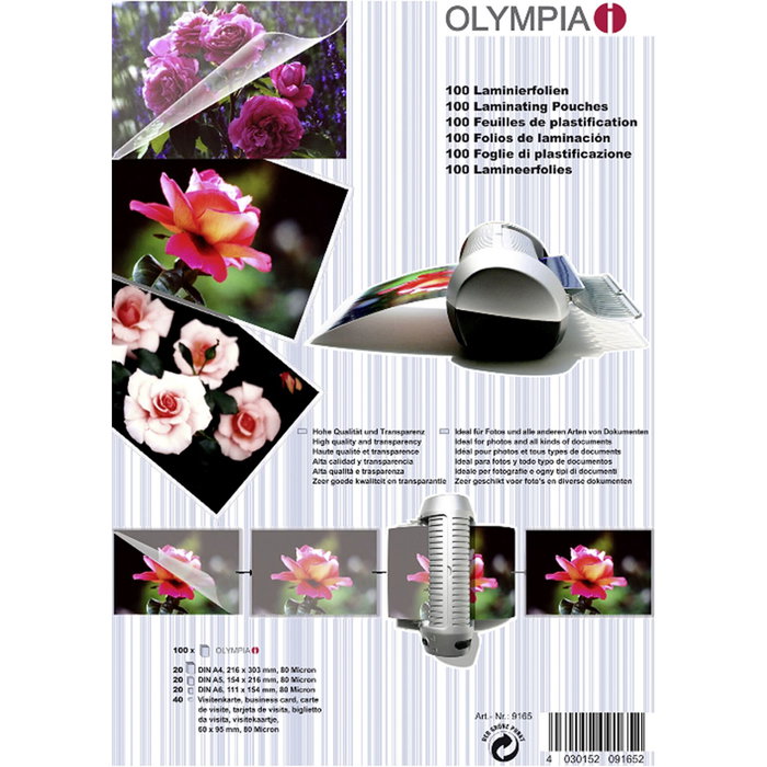 Olympia Folio de laminación Set Olympia Folio de laminación Set