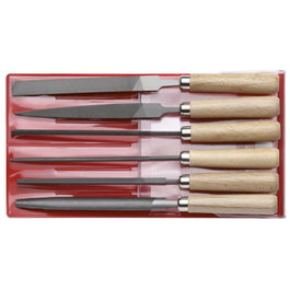 Gedore red Juego de limas de llave de 6 piezas, 177 mm