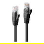 LINDY Cable de red Cat6 UTP 0.5m Negro con conectores RJ-45 Macho para 10/100/1000Base-T(X) | Referencia 48076