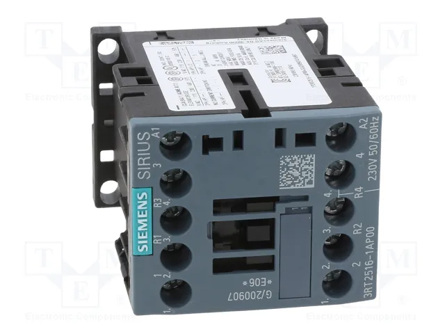 SIEMENS 3RT2516-1AP00 Contactor 4-polar 9A 230VAC SIEMENS 3RT2516-1AP00 Contactor 4-polar 9A 230VAC