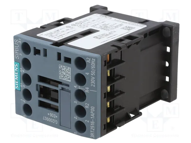 SIEMENS 3RT2516-1AP00 Contactor 4-polar 9A 230VAC SIEMENS 3RT2516-1AP00 Contactor 4-polar 9A 230VAC