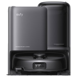Eufy Omni E25 Robot Aspirador y Fregador sin Bolsa con LiDAR y Base All-in-One (Autovaciado, Auto-Limpieza Mopa) - Negro