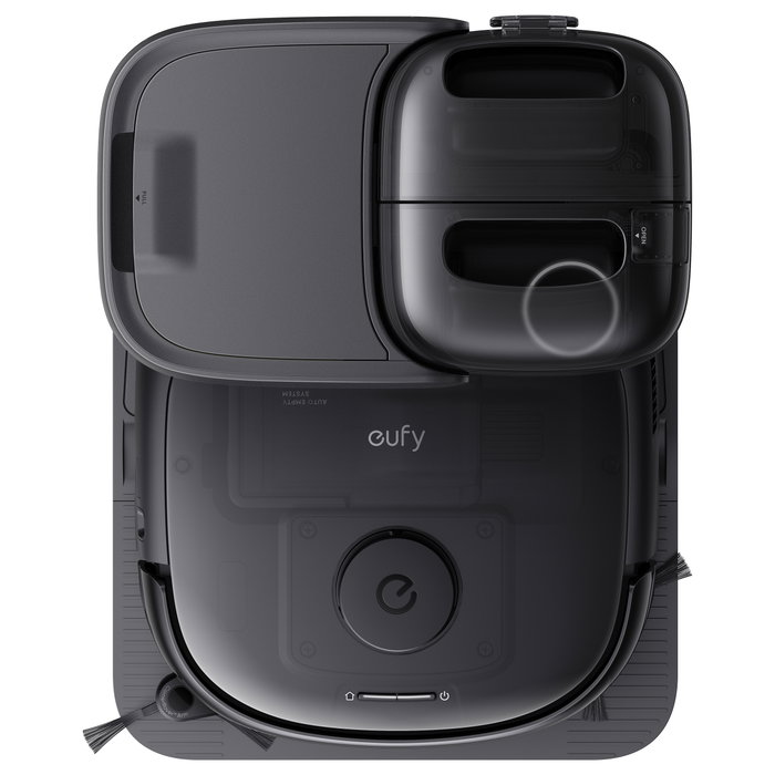 Eufy Omni E25 Robot Aspirador y Fregador sin Bolsa con LiDAR y Base All-in-One (Autovaciado, Auto-Limpieza Mopa) - Negro