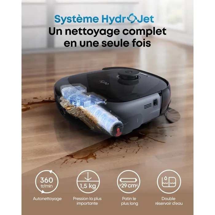 Eufy Omni E25 Robot Aspirador y Fregador HydroJet 20.000 Pa Cepillos DuoSpiral Base Todo en Uno AABHO17964 Eufy Omni E25 Robot Aspirador y Fregador HydroJet 20.000 Pa Cepillos DuoSpiral Base Todo en Uno AABHO17964