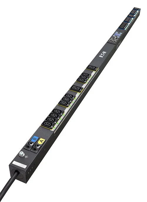 Eaton EMAB03 PDU Gestionado 0U Monofásico 16 Salidas AC C13 2300W, Negro, Montaje Vertical en Rack