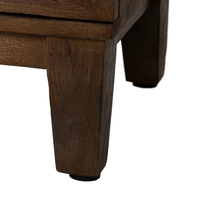 Vitrina Marrón Madera de Mango Salón 80 X 40 X 140 cm