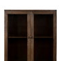 Ixia Vitrina de Salón en Madera de Mango y Cristal Marrón