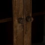 Ixia Vitrina de Salón en Madera de Mango y Cristal Marrón