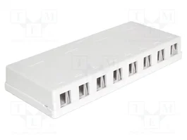 DeLOCK 86209 Keystone Leergehäuse 8 Port Blanco