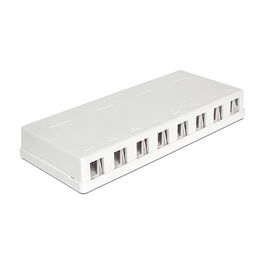 DeLOCK Keystone Leergehäuse 8 Port para conectores RJ45