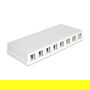 DeLOCK Keystone Leergehäuse 8 Port para conectores RJ45
