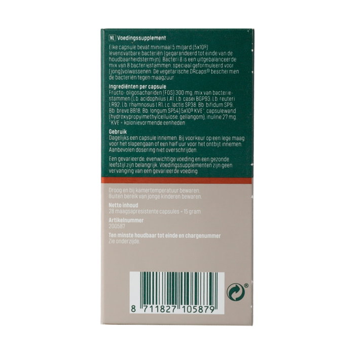 Bonusan Bacteri 8, 28 cápsulas gastroresistentes