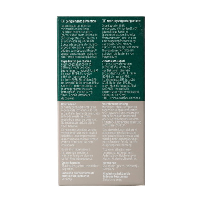 Bonusan Bacteri 8, 28 cápsulas gastroresistentes