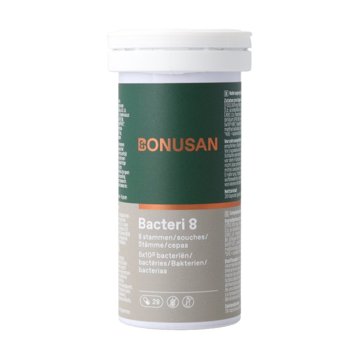 Bonusan Bacteri 8, 28 cápsulas gastroresistentes